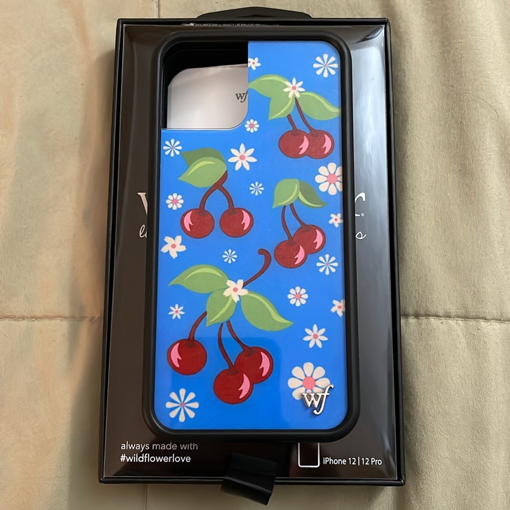 cherry wildflower case for iPhone 12/12 Pro